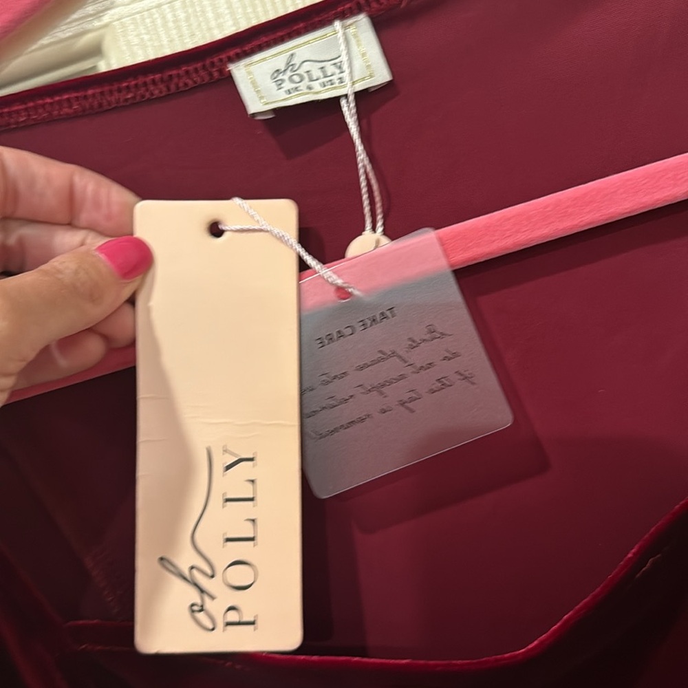 Oh Polly NWT velvet Bodycon mini dress, size 2 - Picture 4 of 7